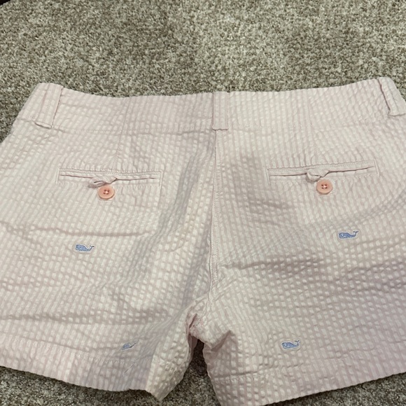 Vineyard Vines Light Pink Women's Seersucker Shorts - Picture 4 of 4